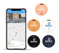 ReFind R2 Traceur Intelligent pour Android et iPhone. Mini Balise GPS Bluetooth 5.0. Alternative Samsung AirTag pour Clés, Animaux, Portefeuilles et Bagages (Bleu foncé)