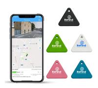 ReFind R3 Traceur Intelligent pour Android et iPhone. Mini Balise GPS Bluetooth 5.0. Alternative Samsung AirTag pour Clés, Animaux, Portefeuilles et Bagages (Noir)