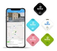 ReFind R4 Traceur Intelligent pour Android et iPhone. Mini Balise GPS Bluetooth 5.0. Alternative Samsung AirTag pour Clés, Animaux, Portefeuilles et Bagages (Blanc)