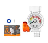 REFINE Kit de régulateur de pistolet pulvérisateur, régulateur de pression d'air avec jauge pour pistolets à peinture pneumatiques, valve de contrôle précise du flux d'air 6,35 mm, NPS, 145 psi