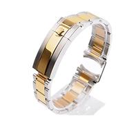 REFKIT Bracelet de montre for Rolex for SUBMARINER for DAYTONA en acier inoxydable massif bord d'arc accessoire de montre hommes bracelet de montre(B)