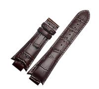 REFKIT Bracelet en Cuir pour Tissot T60 L875 975K - Bracelet de Montre pour Hommes 24 X 14mm - Compatible avec T60.1.513 (Couleur : Marron sans Fermoir, Taille : 24mm-14mm)