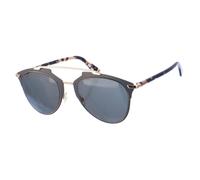 REFLECTED Lunettes de soleil aviateur rondes en métal pour femmes