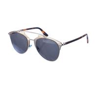 REFLECTED Lunettes de soleil aviateur rondes en métal pour femmes