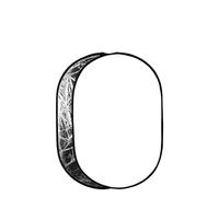 Réflecteur 5 en 1 60 x 90 cm 120 2 Argent Blanc Or Portable Pliable Lumière Douce Rond Photographie for Studio 7(90X120CM-S W)