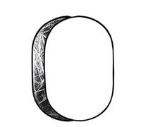 Réflecteur 5 en 1 60 x 90 cm 120 2 Argent Blanc Or Portable Pliable Lumière Douce Rond Photographie for Studio 7(60X90CM-S W)