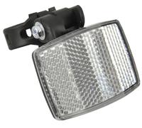 Réflecteur avant de vélo FISCHER avec fixation sur la potence noir / blanc