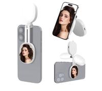 Réflecteur circulaire réglable de 4,5 cm avec bras rétractable de type C rechargeable pour photographie et support de téléphone avec LED