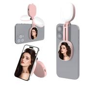 Réflecteur circulaire réglable de 4,5 cm avec bras rétractable de type C rechargeable pour photographie et support de téléphone avec LED