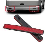 Réflecteur D'angle de Pare-chocs Arrière Droit et Gauche, Paire de Réflecteurs de Pare-chocs Arrière de Voiture, Lampe de Réflecteur de Pare-chocs Arrière pour T5 (Rouge)