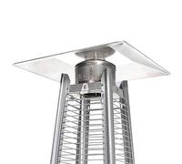 Réflecteur De Chauffage - Aluminium 47x47cm | Bouclier Réflecteur Pour Chauffage De Terrasse Extérieur | Couvercle Supérieur Du Déflecteur De Chaleur À 4 Côtés | Réfléchissante Durable Et Résis
