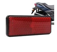 Réflecteur de de moto | Réflecteur arrière de moto, sécurité de visibilité , rectangulaire rouge et support à vis réfléchissant, accessoires haute visibilité pour le cyclisme