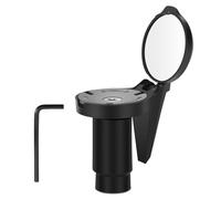 Réflecteur de guidon, bouchon arrière avec vélo, miroir de sécurité réglable, réflecteur d'équitation en plein air pour la visibilité, accessoires de vélo urbain pour côté gauche ou droit avec