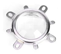 Réflecteur de lentille LED en Verre Optique, collimateur à Haute Transmission, Support Fixe pour projecteur LED, éclairage de Voiture, réverbère, Lampe minière, projecteur (Angle d'éclairage 120°)