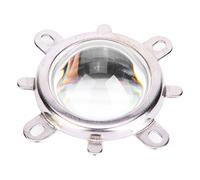 Réflecteur de lentille LED en Verre Optique, collimateur à Haute Transmission, Support Fixe pour projecteur LED, éclairage de Voiture, réverbère, Lampe minière, projecteur (Angle d'éclairage 60°)