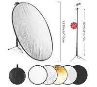 Réflecteur de lumière multi-disques 43 pouces 5 en 1,réflecteurs de photographie de Studio Photo avec sac diffuseur d'éclairage pour digérer l'éclairage des ombres - Type Reflector kit