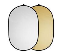 Réflecteur de lumière Photographie 2-en-1 Pliable et Portable avec Sac Transport pour Studio Produit Shooting Portrait Outil d Assistance Cadre à Ressort en Acier Flexible