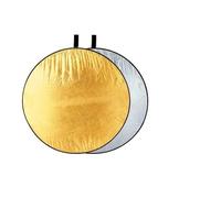 Réflecteur de lumière pour Photographie Réflecteur de Photographie Pliable 5 en 1, diffuseur lumière Multicolore, Plusieurs Tailles(30cm Silver Gold)