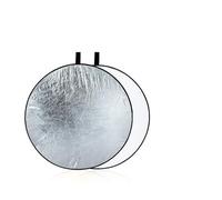 Réflecteur de lumière pour Photographie Réflecteur de Photographie Pliable 5 en 1, diffuseur lumière Multicolore, Plusieurs Tailles(60cm Silver White)