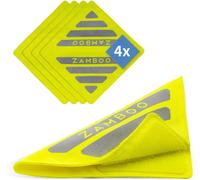 Réflecteur De Lumiere Pour Sécurité Poussette Bébé-Pack De 4 Pièces Avec Bandes Velcro-Pour Landau,Vélo Ou Remorque-Jaune Fluo