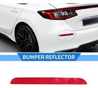 Réflecteur De Pare-Chocs Compatible pour Honda Civic 2022-2023, Réflecteur De Pare-Chocs Arrière Gauche En Plastique Abs Durable Rouge.