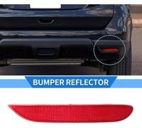 Réflecteur De Pare-Chocs Compatible Pour Nissan Rogue 2014-2022, Réflecteur De Pare-Chocs Arrière Droit En Plastique Abs Durable Rouge Feu De Gabarit De Côté