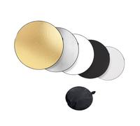 Réflecteur de photographie pliable 5 en 1 avec panneau de diffusion argenté, doré, blanc, noir pour studio professionnel