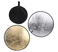 Réflecteur de Photographie Rond de 110 Cm 2 en 1 Pliable avec Sac Portable