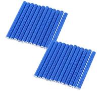 Réflecteur de Rayon de Vélo, 24 Pcs Coloré Vélo Réflecteur de Roue Vélo Rayon Réflecteur Clips Réfléchissant Avertissement Bande Clip Tube(Bleu)