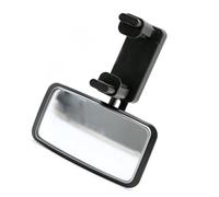 Réflecteur de surveillance en verre pour siège arrière de voiture - Grand angle - Outil rotatif à 360° - Compagnon de voyage - Rétroviseur de recul convexe - Sécurité bébé - Miroir de voyage