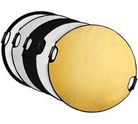 réflecteur d'éclairage photographique rond et pliable,43 pouces,110CM,5 en 1,multi-disque,avec barre de poignée