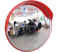 Réflecteur Extérieur Pc Soft Side/Acrylique, Miroir Grand Angle D’Intersection De Route, Miroir De Sécurité Anti-Collision Tournant, Acrylic Orange, 45cm