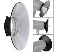 Réflecteur grand angle 120 degrés pour flash de studio - Compatible avec divers flashs et stroboscopes