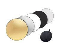 Réflecteur photo pliable 5 en 1 avec panneau de diffusion argenté, doré, blanc, noir pour studio professionnel