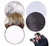Réflecteur Photo, Réflecteur Photo, Diffuseur de Photographie Pliable 5 en 1 | Réflecteur de Lumière Extérieure Ronde pour Photographie Diffuseur de Photo Pliable pour Éclairage de Studio Photo