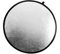 Réflecteur Photographique Pliable 2-en-1 en Nylon, Or Rond | Contrôle Lumineux Polyvalent, Surfaces Doubles, Usage Main ou Support, pour Portraits et Prises Vidéo
