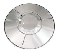 Réflecteur pour parasol chauffant gaz OSLO - acier Ø81 x H9 cm, diffusion optimisée, gris