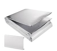 Réflecteur Radiateur, 5 M X 0,6 M Film Isolant, Barrière Thermique En Feuille D'aluminium Pour la Rétention de la Chaleur, D'Épaisseur Reflecteur Radiateur en Feuille, Économise de L'Énergie