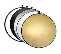Réflecteur Rond pour Photographie, Kit de réflecteur Photo Rond Pliable et Portable 5 en 1, diffuseur, 60 cm
