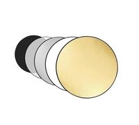 Réflecteur Rond pour Photographie, Kit de réflecteur Photographique Rond Pliable 5 en 1, Multicolore, Plusieurs Tailles(60cm Reflector)