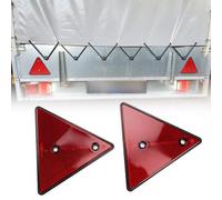 Réflecteurs arrière rouges Triangle réfléchissant pour poteaux de porte réflecteurs de sécurité vis adaptée pour remorque moto caravane livraison directe 1 pièces