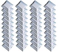 Lot de 10 réflecteurs de route de 10,2 x 10,2 cm - Réflecteurs blancs réfléchissants pour allée, trottoir, sol - Réflecteurs imperméables pour l'extérieur - Pour route, route et rue (blanc)