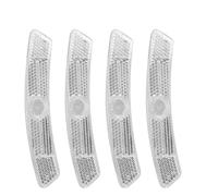 Réflecteurs de vélo 20 pièces réflecteurs de vélo Tube de lumière de vélo Clip Vintage avant arrière réfléchissant for vélo(Yellow)