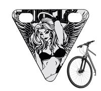 Réflecteurs de vélo pour adultes - Panneau d'avertissement pour cyclistes - triangulaire décorative comme amélioration de la visibilité pour les randonnées, les courses, la ville, le vélo, les