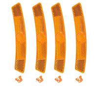 Réflecteurs de vélo, Tube lumineux de vélo réfléchissant Vintage, 10 pièces, Clip avant et arrière for(Yellow)