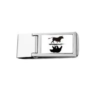 Reflection Stock Market Bull Slim Pince à billets en acier inoxydable Portefeuille de poche