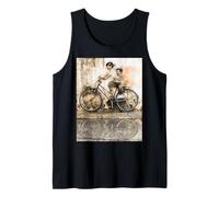 Reflections of Penang Street Art - Enfants sur Un vélo Débardeur