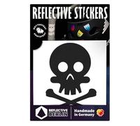 Reflective Berlin Décalcomanies Autocollants réfléchissants Adulte Unisexe, Noir Mort, Taille Unique