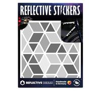 Reflective Berlin Unisexe - Adulte Shapes Reflex Stickers Diamonds Grey, Taille Unique