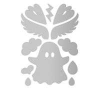 Reflective Berlin Unisexe - Adultes Textiles Stickies Reflex Autocollants Spooky Argent, Taille Unique